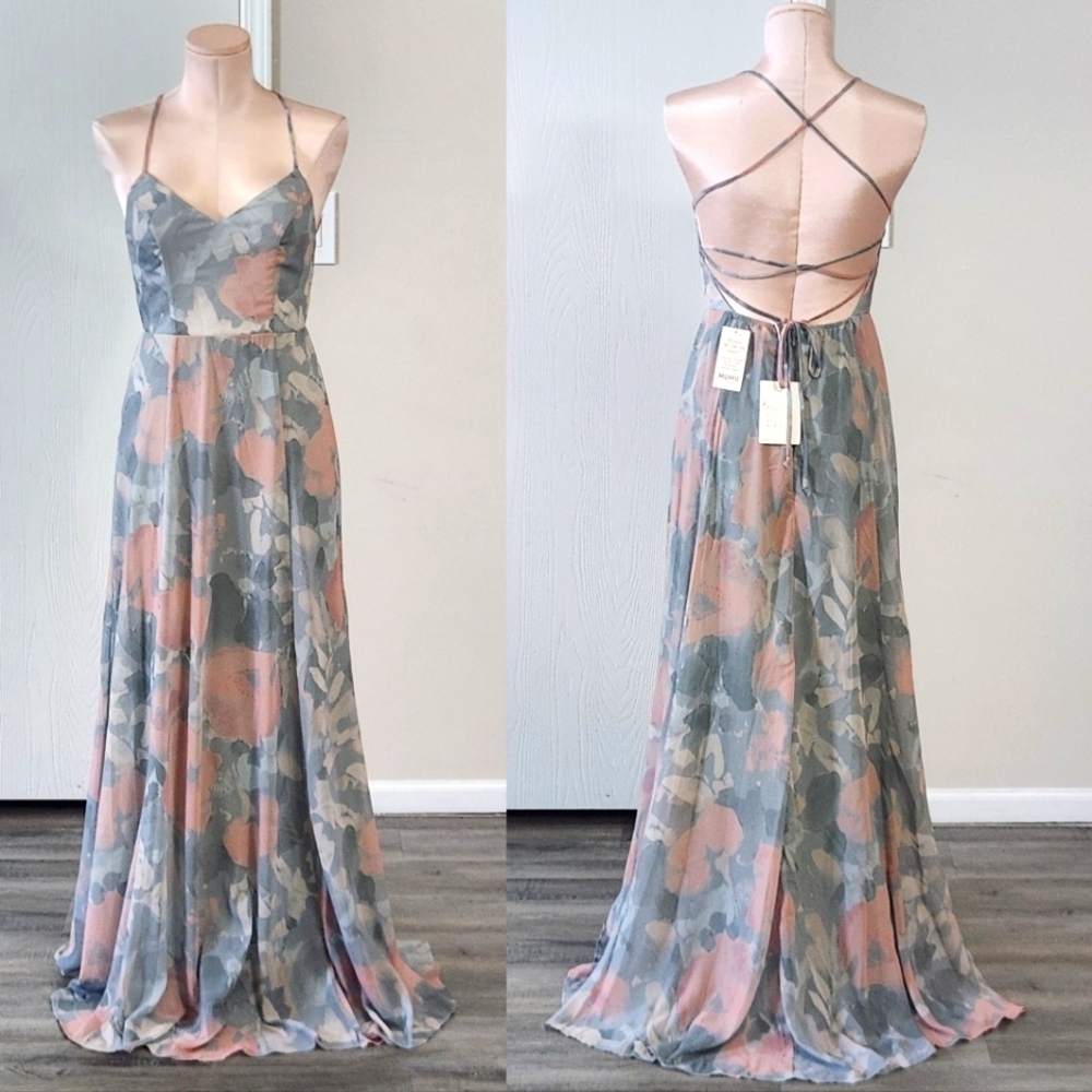 Show Me Your Mumu Godshaw Goddess Gown In Sage I Do Floral Dress